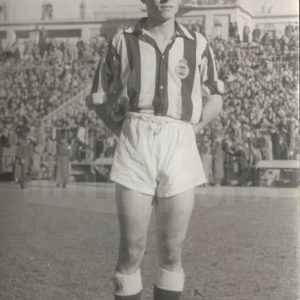 Antonio Talavera en el Estadio de Chamartin en Madrid