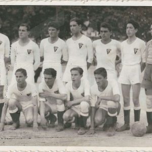 Equipo de Gálvez en el Campo de Fútbol de las Cuerdas en la Plaza de Parejas en Aranjuez