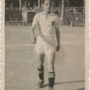 Antonio Talavera en el Campo de Fútbol de las Tablas en la Plaza de Parejas de Aranjuez