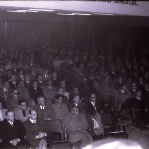 Asistentes al acto del Consejo Económico Sindical de la Zona Sur de Madrid en Aranjuez