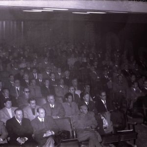 Asistentes al acto del Consejo Económico Sindical de la Zona Sur de Madrid en Aranjuez