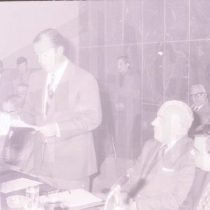 Alocución de un miembro de la mesa presidencial en el acto del Consejo Económico Sindical de la Zona Sur de Madrid en Aranjuez