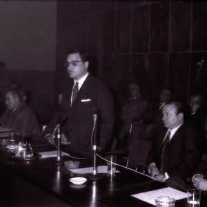 Alocución del Secretario General de la Organización Sindical Española, Rodolfo Martín Villa