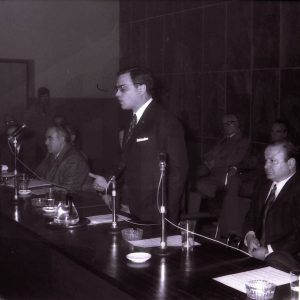 Alocución del Secretario General de la Organización Sindical Española, Rodolfo Martín Villa