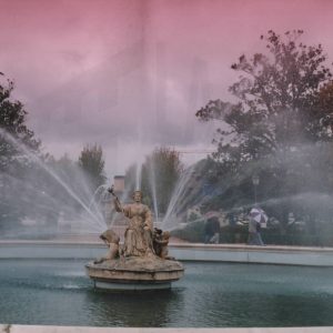 Detalle de la Fuente de Ceres en el Jardín del Parterre en Aranjuez