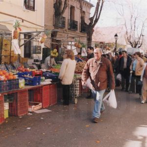 Puestos de fruta en el Rastro de Aranjuez