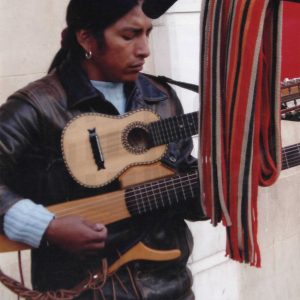 Músico callejero en el Rastro de Aranjuez