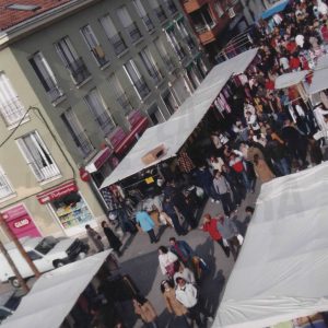 Plano aéreo del Rastro de Aranjuez
