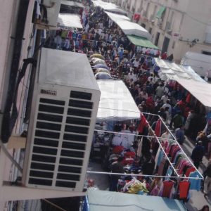 Plano aéreo del Rastro de Aranjuez