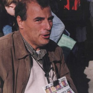 Vendedor de lotería de la ONCE en el Rastro de Aranjuez