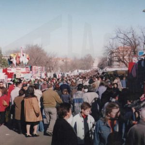 Vista general de la calle del Rastro de Aranjuez