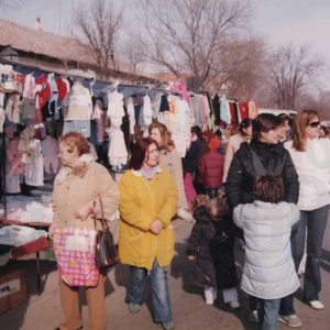 Vista general de la calle del Rastro de Aranjuez