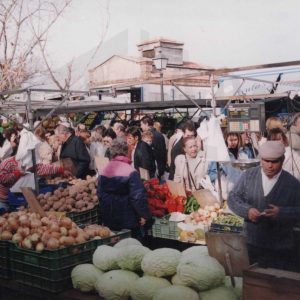 Puesto de verduras en el Rastro de Aranjuez