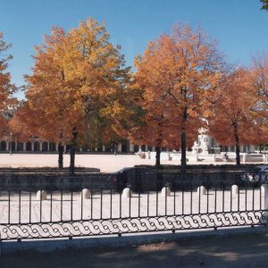 Fuente de Venus (o de la Mariblanca) de Aranjuez desde el Jardin de Isabel II