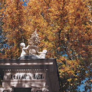 Detalle de una de las columnas de la Puerta del Embarcadero o del Príncipe del Jardín del Príncipe de Aranjuez