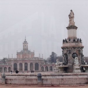 Plaza de San Antonio con la Fuente de Venus (o de la Mariblanca) y la Iglesia de San Antonio en Aranjuez