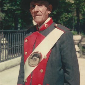 Retrato del Sr. Frutos, guardia  del Jardín de la Isla de Aranjuez
