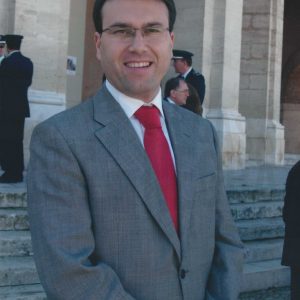 Retrato de Óscar Díaz García, concejal del  Ayuntamiento de Aranjuez