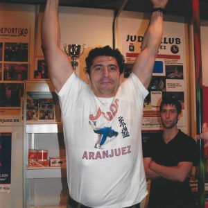 Julián Ángel Parra, profesor y entrenador de Judo, durante un entrenamiento