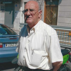 Retrato de Paquito de la Cruz,  exjugador del Aranjuez C.F.