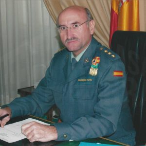 Retrato de Ángel Arancón García, coronel director de la Academia de la Guardia Civil de Aranjuez