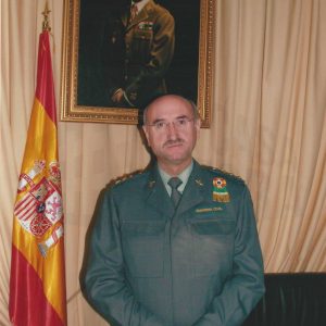 Retrato de Ángel Arancón García, coronel director de la Academia de la Guardia Civil de Aranjuez