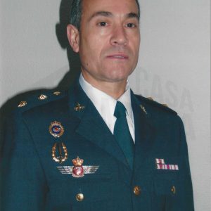 Retrato del teniente coronel  Manuel González Aranda, profesor de la Academia de la Guardia Civil de Aranjuez