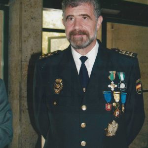 Retrato de Julio Laguna Gascón, Jefe de la comisaría de la Policía Nacional de Aranjuez