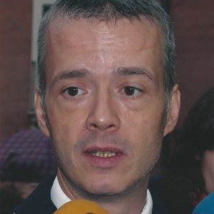 Antonio Camacho, Secretario de Estado de Seguridad, responde a la prensa durante la inauguración de la Comisaría conjunta de Aranjuez