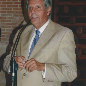 El Presidente de Patrimonio Nacional, Yago Pico de Coaña, durante una intervención en un acto en Aranjuez