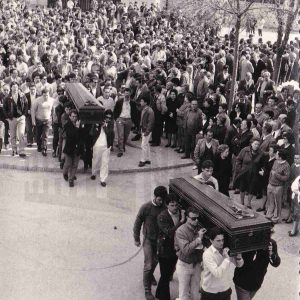 Sepelio en Aranjuez por ex-alumnos del Colegio Apóstol Santiago fallecidos por accidente de tráfico en Reinosa.