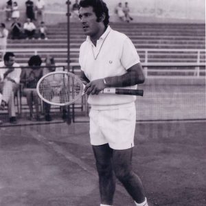 Un tenista durante un partido