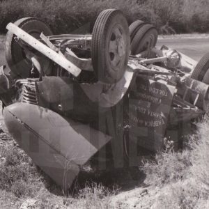 Vehículo accidentado: camión volcado Fábrica de Harinas Santa Eulalia, Vilasequilla, Toledo