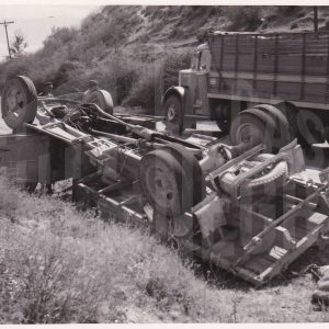 Vehículo accidentado: camión volcado Fábrica de Harinas Santa Eulalia, Vilasequilla, Toledo