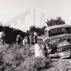 Vehículos accidentados: coche A-10432 y camión