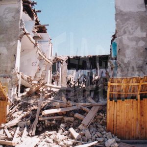 La Casa Negra tras su demolición en Aranjuez