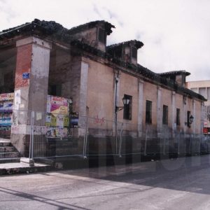 Casa de la Panadería vallada para próxima demolición, en Aranjuez