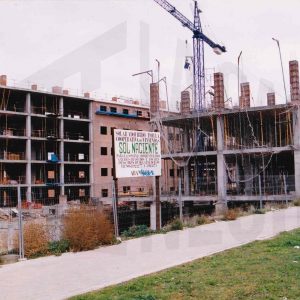 Edificio en construcción en el Paseo del Deleite en Aranjuez