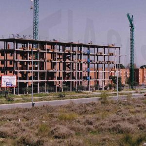 Edificio en construcción en el Paseo del Deleite en Aranjuez