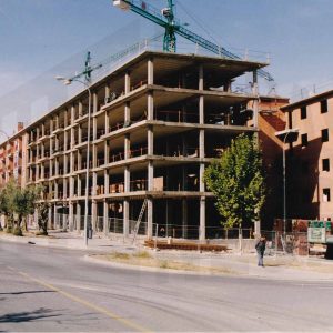 Edificio en construcción en el Paseo del Deleite en Aranjuez
