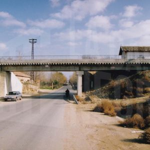 Puente del ferrocarril sobre el Paseo del Deleite en Aranjuez