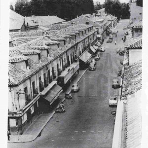 Vista aérea de la Calle Stuart de Aranjuez desde el tejado del Ayuntamiento