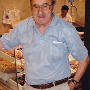 Retrato de Rafael Manrique Esteban, pescadero del Mercado de Abastos en Aranjuez