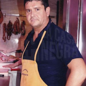 Retrato de Javier Martín Arriaga, carnicero en el Mercado de Abastos de Aranjuez.