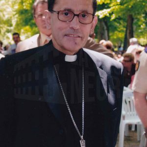 Retrato del Obispo de la Diócesis de Getafe, Joaquín Mª López de Andújar, en el Jardín del Príncipe de Aranjuez durante un concierto en las Fiestas de San Fernando