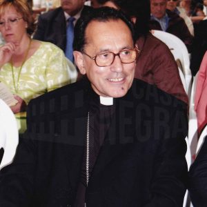 El Obispo de la Diócesis de Getafe, Joaquín Mª López de Andújar, en el Jardín del Príncipe de Aranjuez durante un concierto en las Fiestas de San Fernando