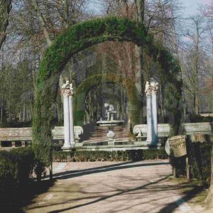 Fuente de las Harpías (o del Niño de la Espina) en el Jardín de la Isla, en Aranjuez