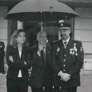 Autoridades de Aranjuez durante la celebración del Patrón de la Policía