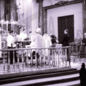 Boda de Ángel Gálvez Castellanos en la iglesia de Santa Bárbara de Madrid