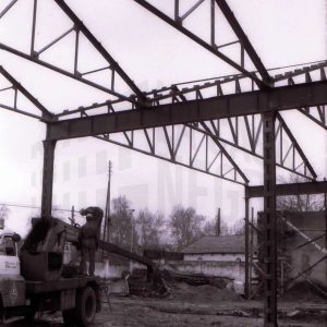Construcción de una nave industrial de la empresa Transportes Gálvez en Aranjuez